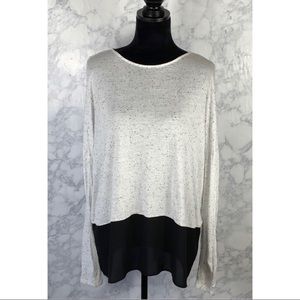 ✨Express Long Sleeve Grey SlubTop Sz M🫶